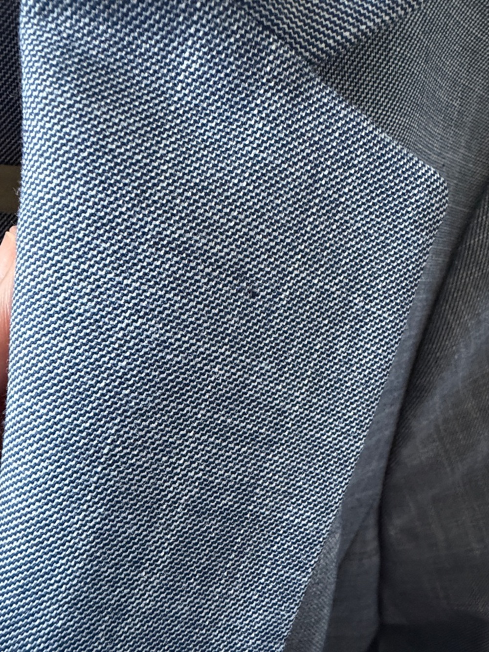 Talbots Blue Single-Button Notch Lapel Blazer - Picture 6 of 8